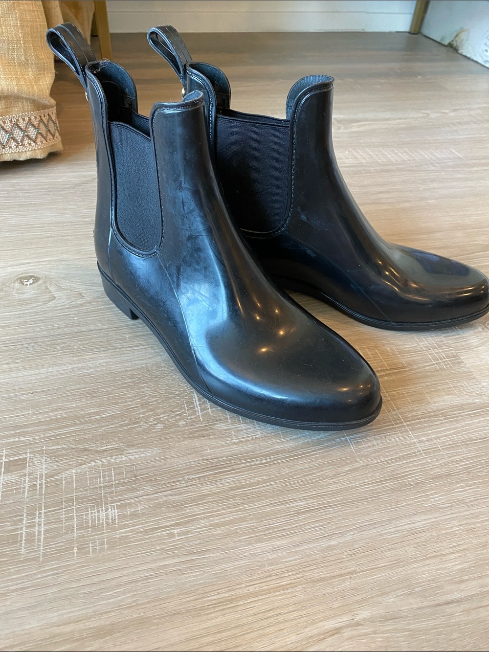 Sam Edelman Black Chelsea Rain Booties